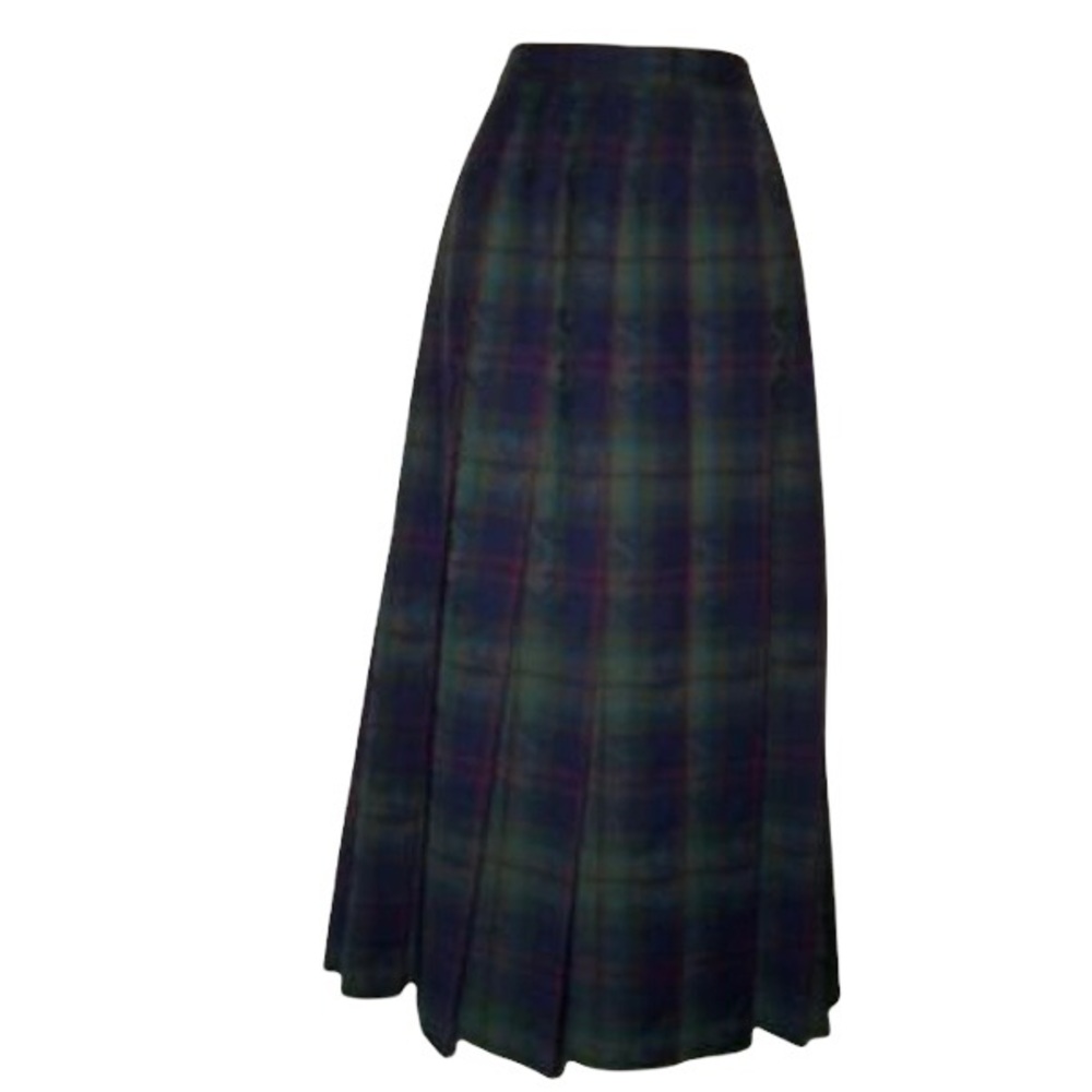 PENDLETON VINTAGE CLASSIC PLEATED WOOL SKIRT - Picture 2 of 14